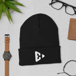 Cuffed Beanie (White Icon)