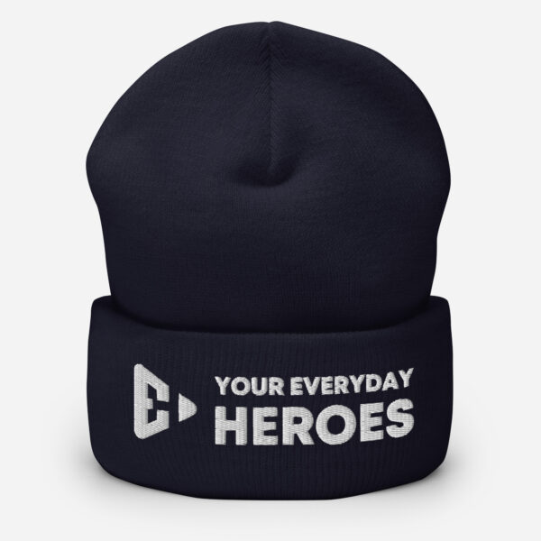 Cuffed Heroes Beanie (Full Logo) - Image 3