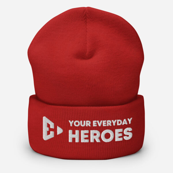 Cuffed Heroes Beanie (Full Logo) - Image 6